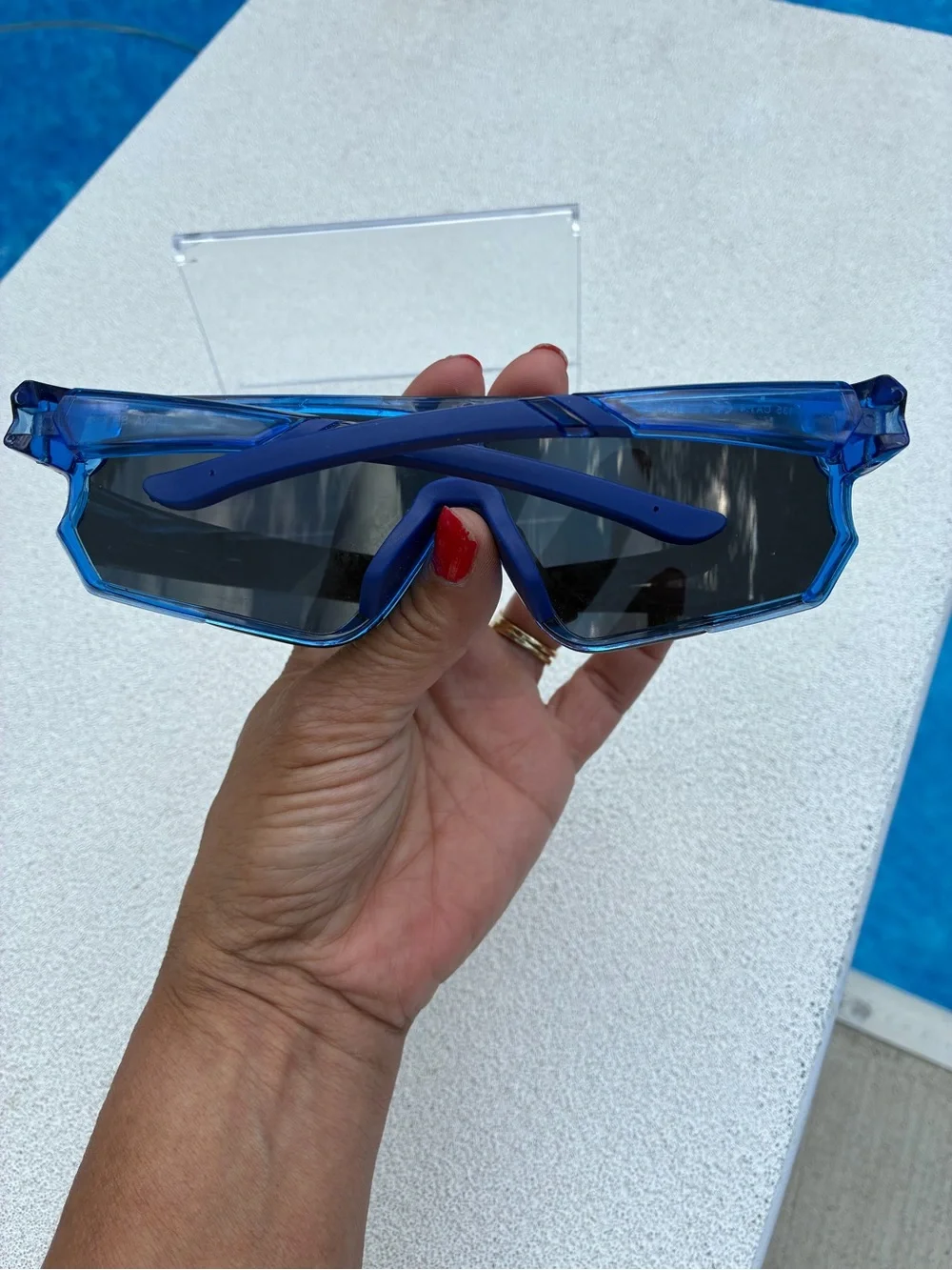 Blue Sports Shield Sunglasses VR/AR Accessory